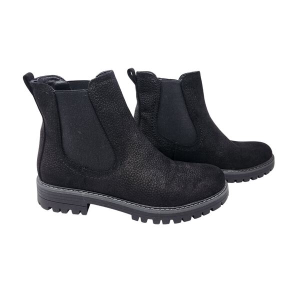 Cliff By White Mountain Mastery Textured Chelsea Booties Slip On Black Size 9.5M - Picture 1 of 7